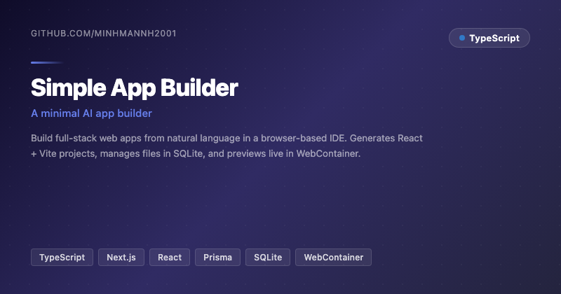 Simple App Builder