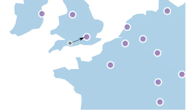 Multi-datacenter setup with edge server locations